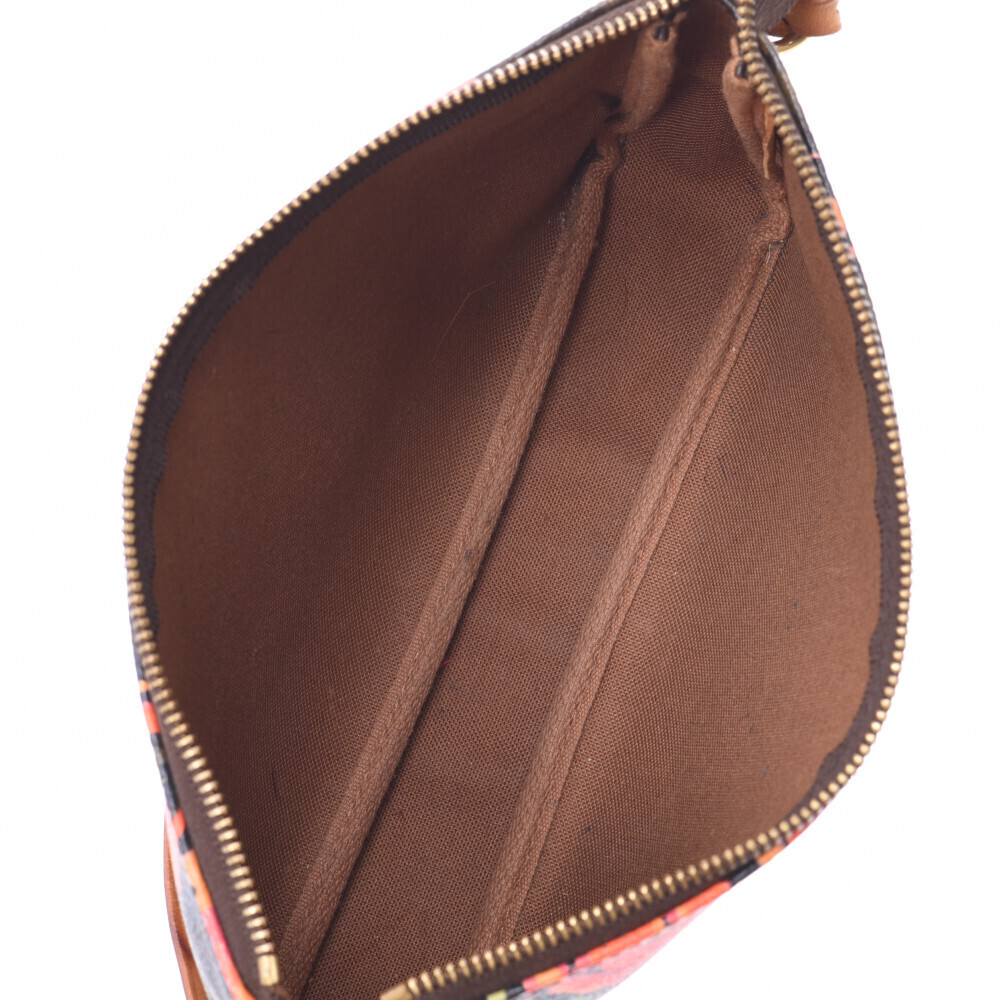 LOUIS VUITTON Rose Pink Pochette Accessoires Brown Accessory - Picture 9 of 9